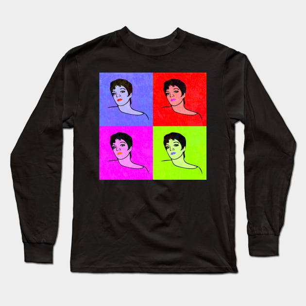 Liza Minnelli | Pop Art Long Sleeve T-Shirt by williamcuccio